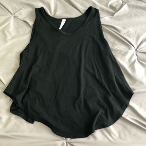 Black Open-Back Tank